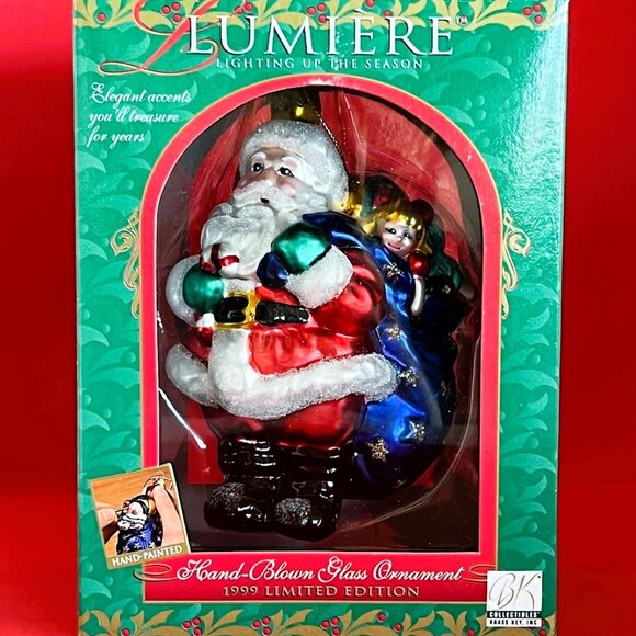 Vintage Lumiere Santa Ornament - Picture 3 of 3